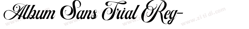 Album Sans Trial Reg字体转换